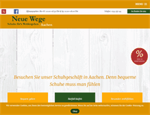Tablet Screenshot of neuewege-aachen.de